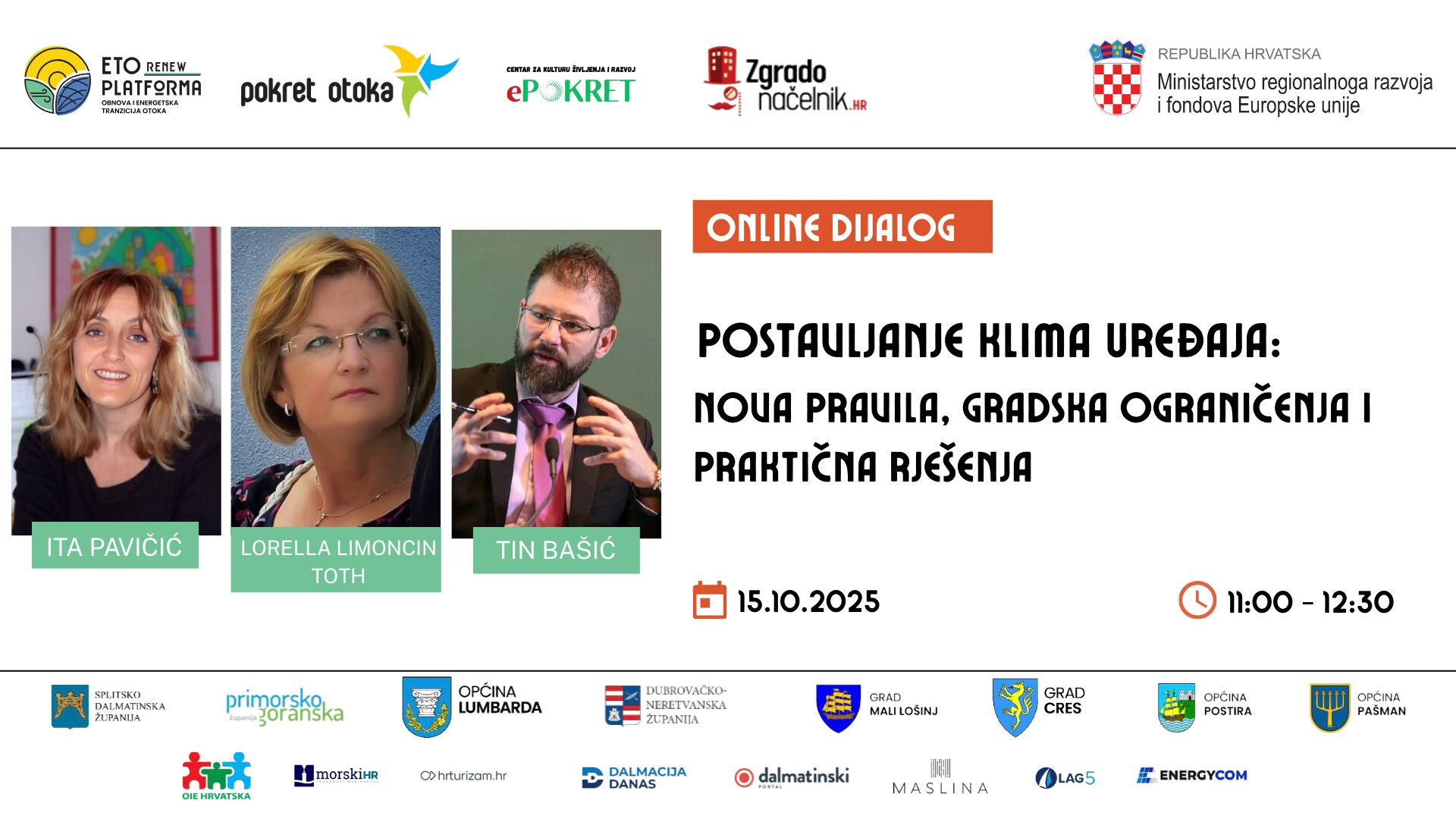 Poziv na online dijalog: Postavljanje klima uređaja – nova pravila, gradska ograničenja i praktična rješenja