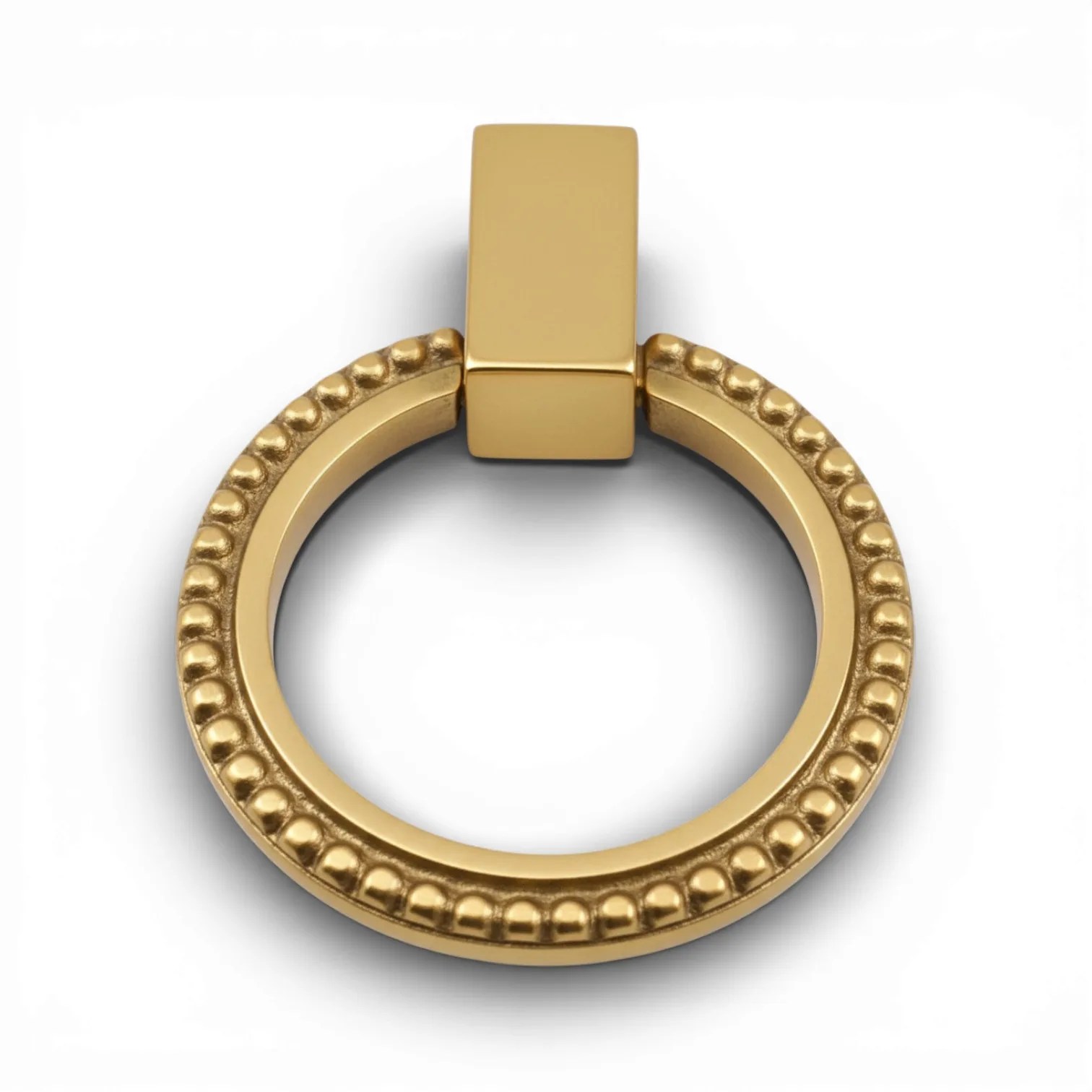 Liz's Antique Hardware Classic Beaded Ring Pull