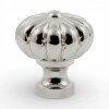 Sterling Plated Floral Cabinet Knob