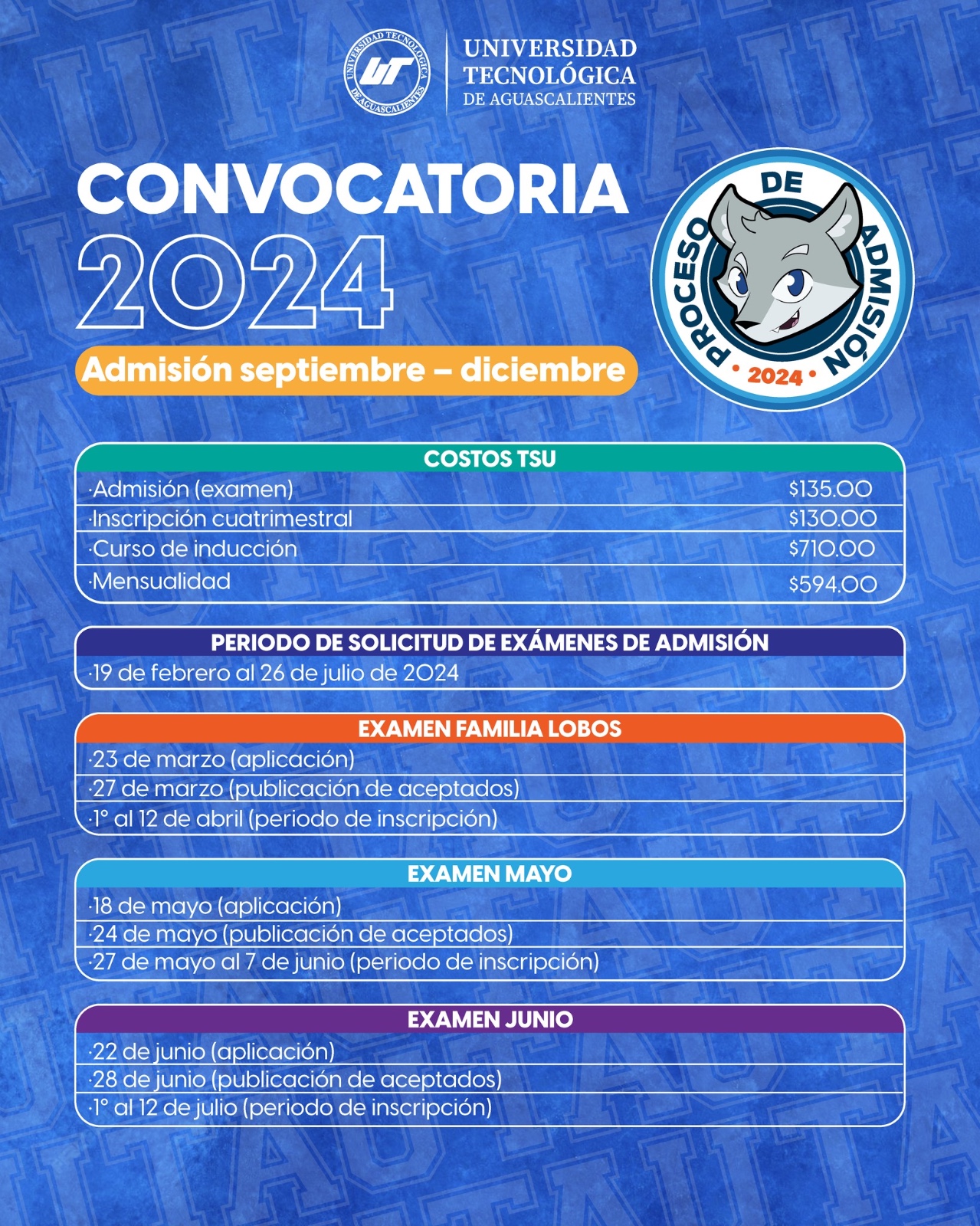 La Universidad Tecnológica de Aguascalientes inicia su proceso de admisión 2024