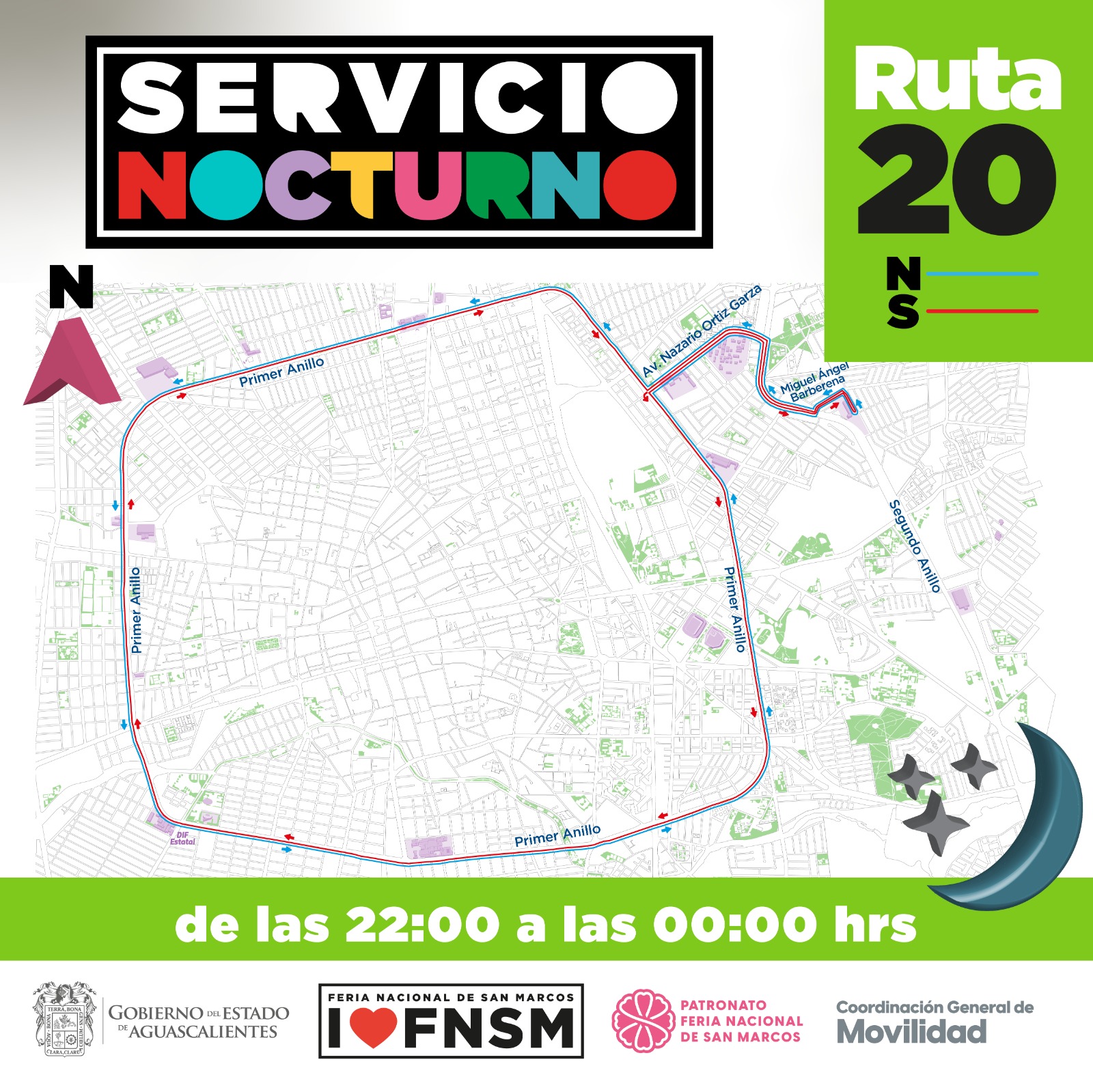 RUTAS NOCTURNAS Y TRANSPORTE DEL FORO DE LAS ESTRELLAS A LA ISLA SAN MARCOS EN LA FNSM