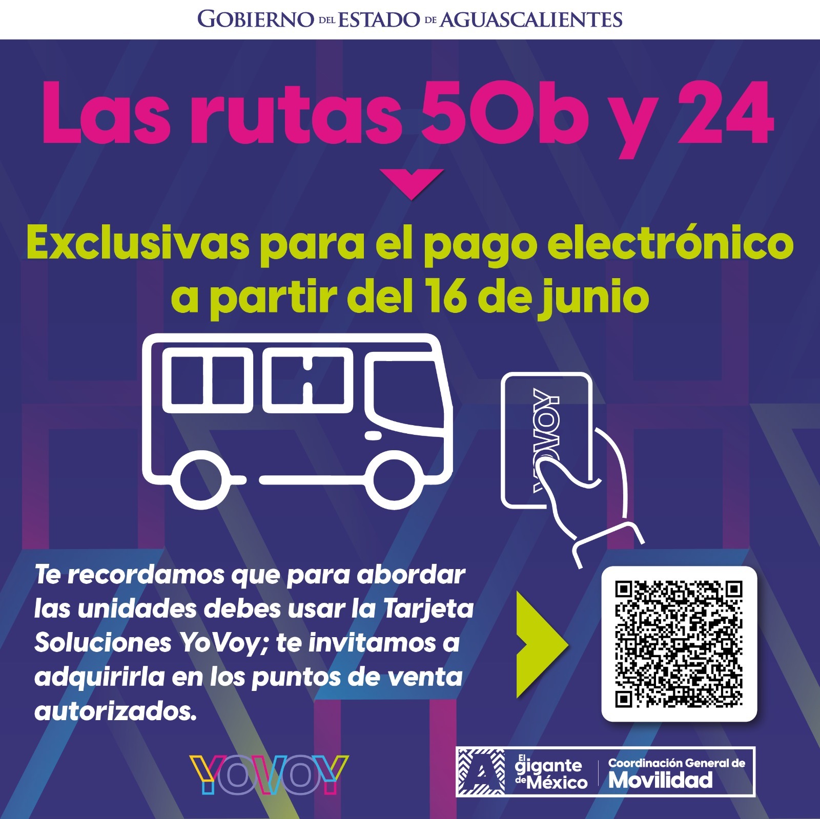 A PARTIR DEL PRÓXIMO DOMINGO LAS RUTAS 24 Y 50 B ACEPTARÁN ÚNICAMENTE  PAGO ELECTRÓNICO