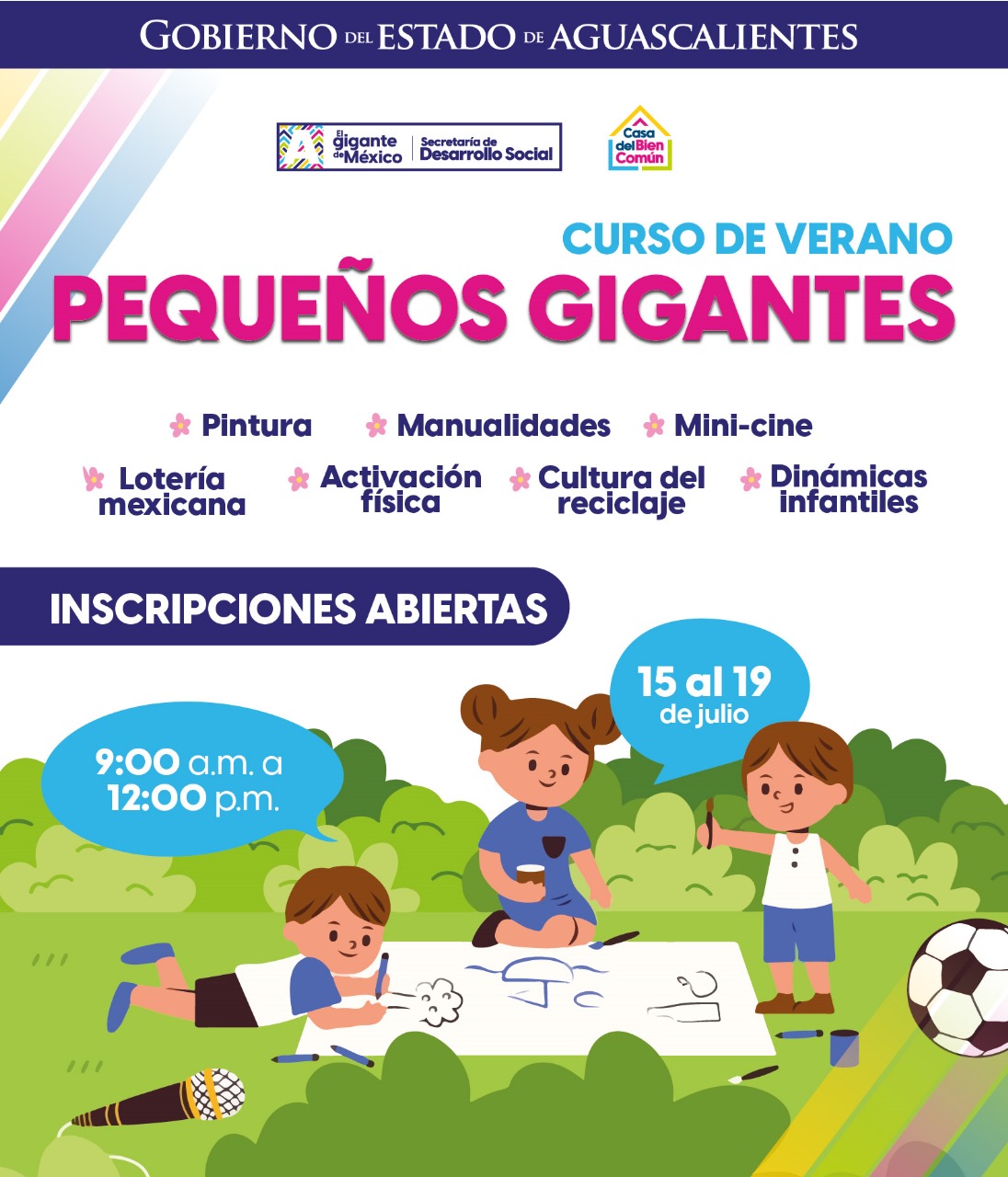 ARRANCAN CURSOS DE VERANO EN CASAS DEL BIEN COMÚN; LAS INSCRIPCIONES ESTÁN ABIERTAS Y SON GRATUITAS