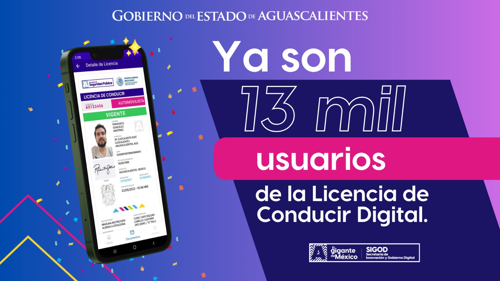 MÁS DE 13 MIL CIUDADANOS CUENTAN CON LICENCIA DE CONDUCIR DIGITAL; ES VÁLIDA A NIVEL NACIONAL