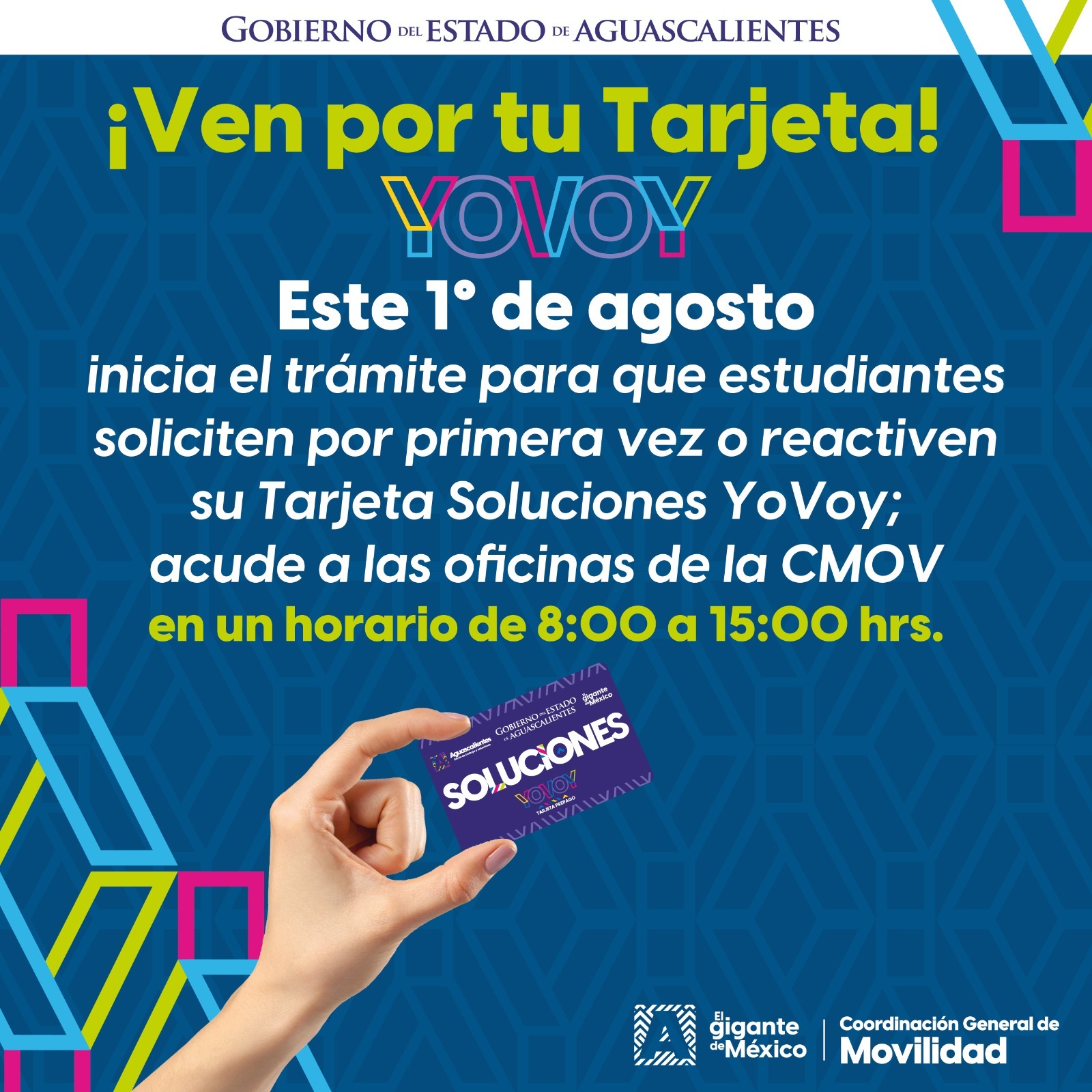 ESTUDIANTES PODRÁN TRAMITAR TARJETA SOLUCIONES YOVOY PARA DESCUENTOS PREFERENCIALES A PARTIR DE AGOSTO