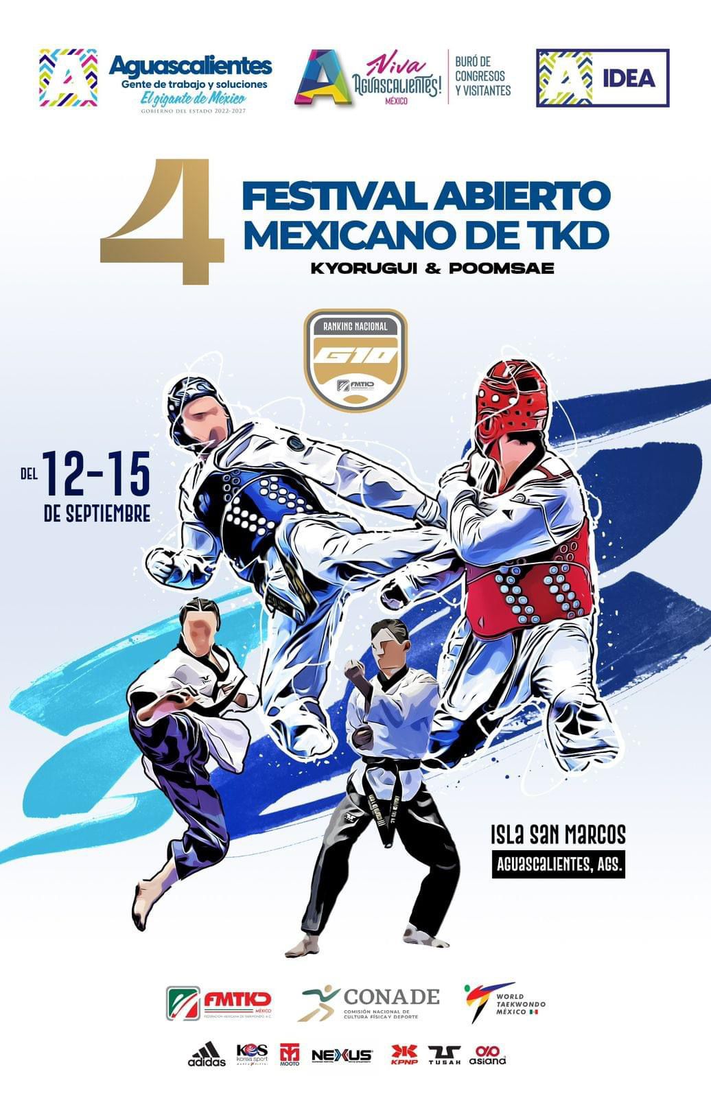 CON LA PARTICIPACIÓN DE 5 MIL ATLETAS, AGUASCALIENTES SERÁ SEDE DE COMPETENCIA NACIONAL DE TAEKWONDO