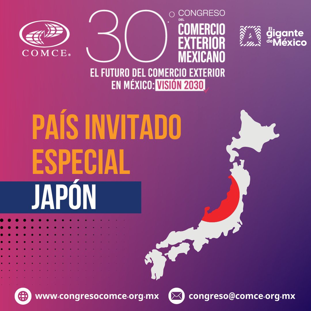 MÁS DE 500 LÍDERES EMPRESARIALES SE REUNIRÁN EN AGUASCALIENTES EN EL 30° CONGRESO DE COMERCIO EXTERIOR MEXICANO