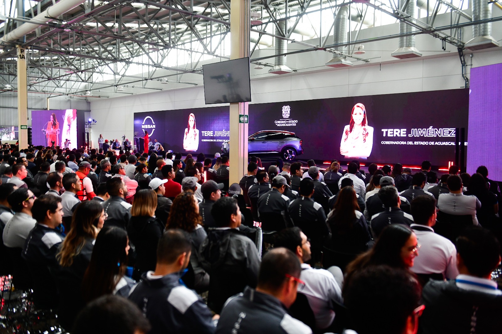 ENCABEZA TERE JIMÉNEZ ARRANQUE DE PRODUCCIÓN DEL NISSAN KICKS 2025 EN AGUASCALIENTES