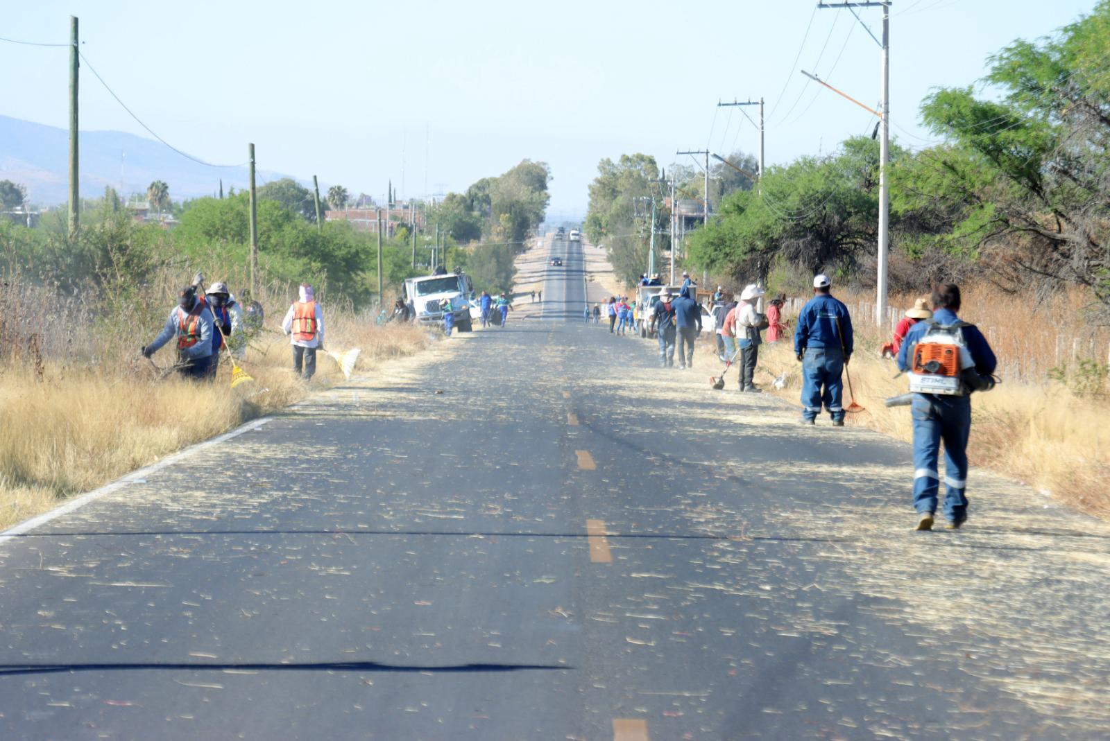 REALIZA MUNICIPIO DE AGUASCALIENTES JORNADA DE LIMPIEZA Y DESMALEZADO EN LA COMUNIDAD “EL HOTELITO”