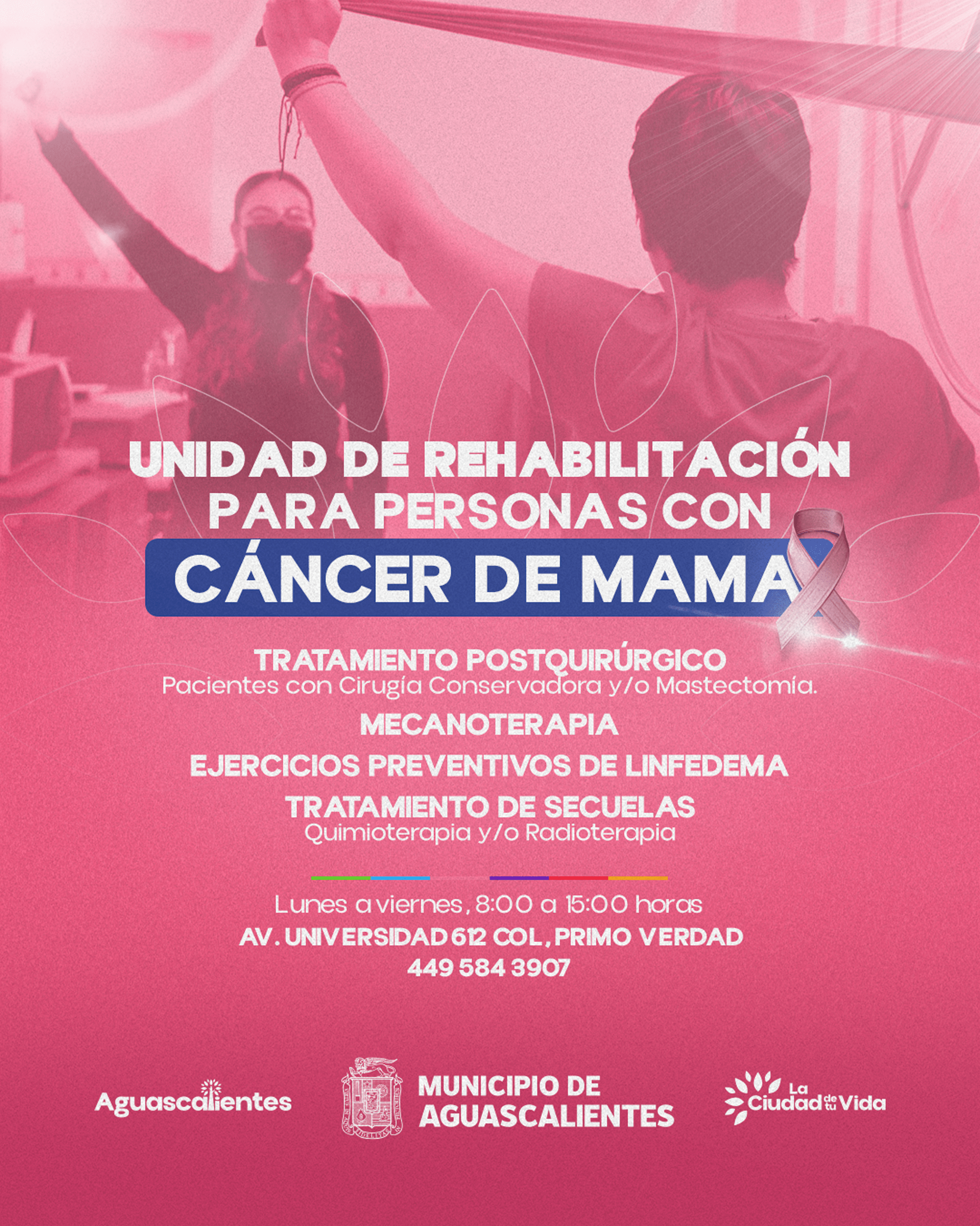 OFRECE DIF MUNICIPAL REHABILITACIÓN PARA PACIENTES POSTQUIRÚRGICAS DE CÁNCER DE MAMA