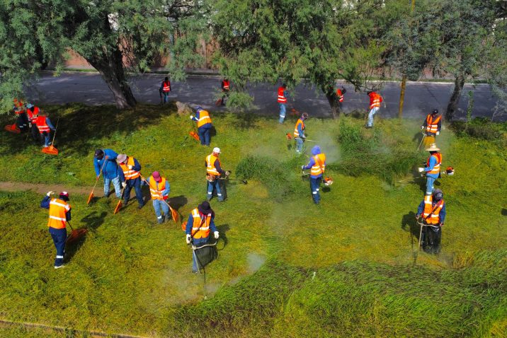 UNIMOS ESFUERZOS; MEGA OPERATIVO DE LIMPIEZA ENTRE AGUASCALIENTES Y JESÚS MARÍA