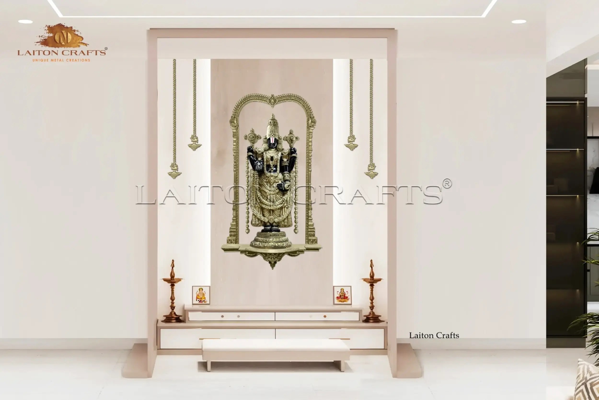 Lord Balaji wall Mural