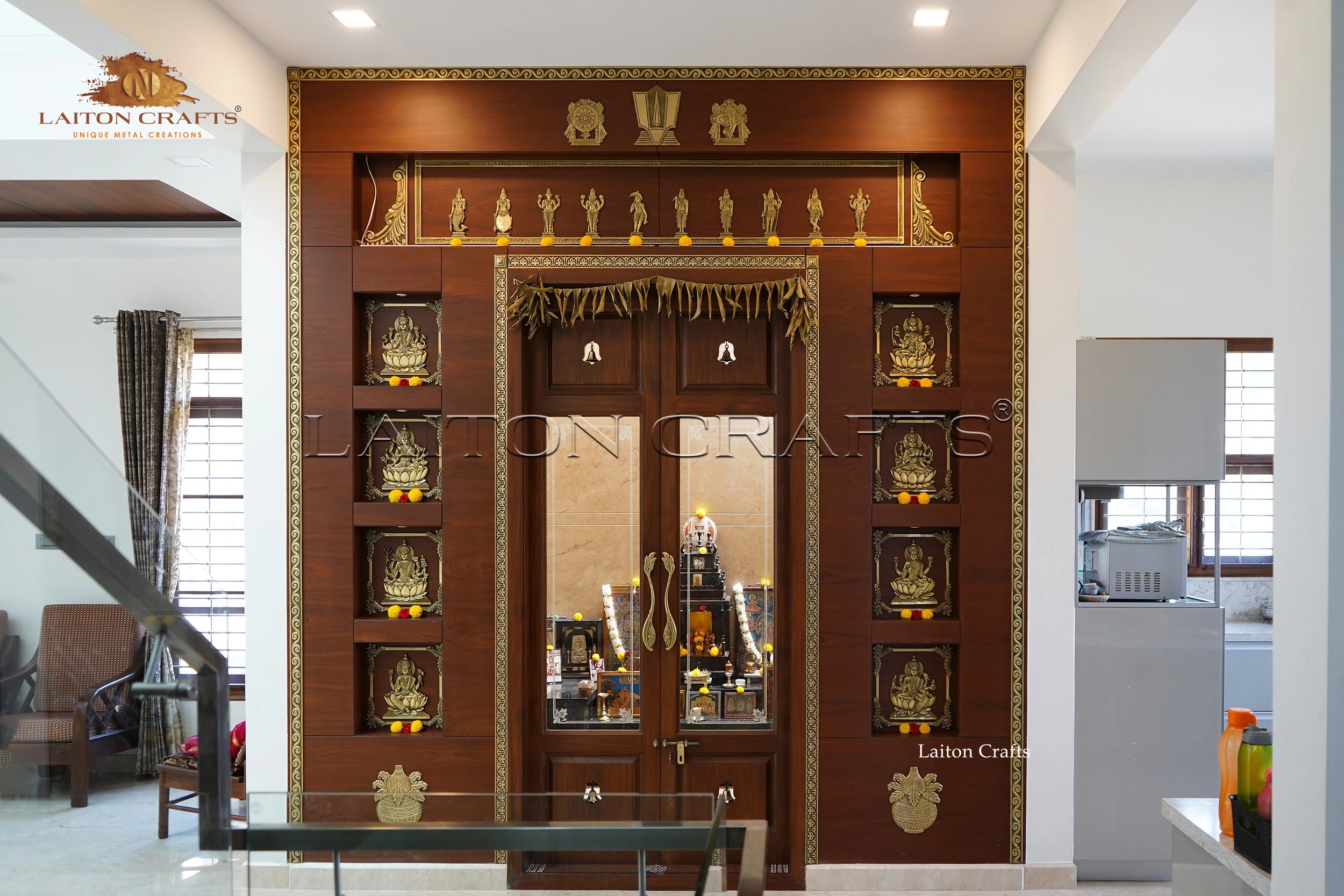 Dashavatras and astalakshmi's pooja room door