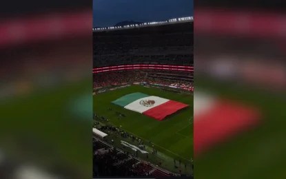 Estadio Banorte El reconocimiento de la FMF y el Estadio Banorte se llevó a cabo previo al partido entre el América y el equipo de Puebla. Foto: Alberto Aceves
