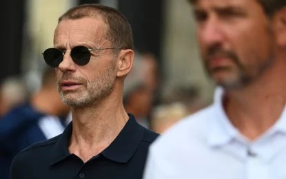 Aleksander Ceferin llamó a fortalecer la transparencia y la gobernanza en el futbol mundial. Foto Ap