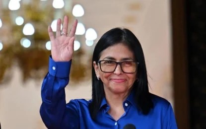 delcy La presidenta interina de Venezuela prepara su participación en la Asamblea General, en el que sería su viaje internacional de mayor nivel desde la captura de Nicolás Maduro. Foto> Afp