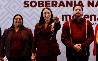 julieta ramirez Julieta Ramírez senadora con licencia, fue designada por Morena como coordinadora de la 4T en Baja California de cara a las elecciones de 2027. Foto Germán Canseco
