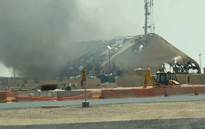 kuwait Fotografías proporcionadas por militares muestran un avión E-3 Sentry destruido y afectaciones en instalaciones de Kuwait, Arabia Saudita y otros países. Foto vía CBS News