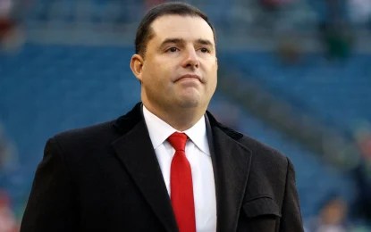 Jed York, dueño de los 49s de San Francisco, fue suspendido por seis juegos y multado con 500 mil dolares por la NFL, tras ser relacionado en un caso de prostitución. Foto Afp