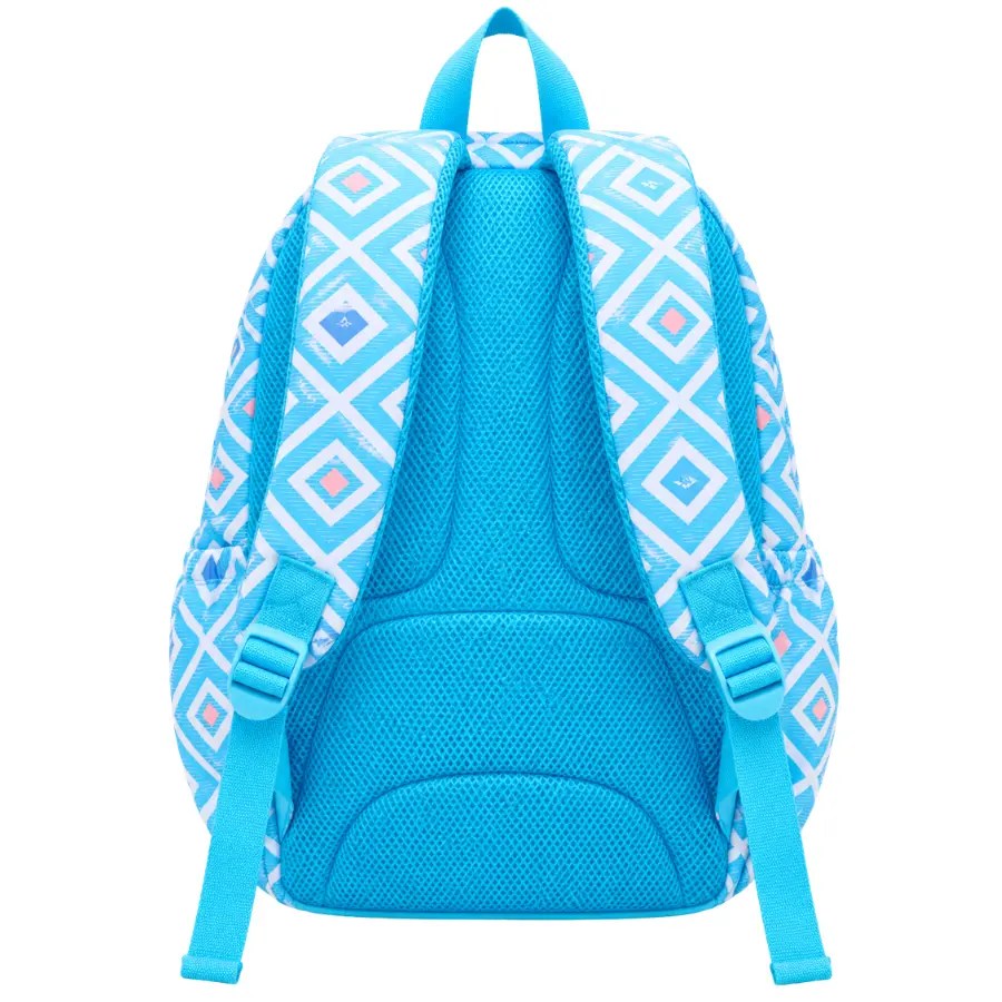 Sac à dos scolaire Canony 90029 Bleu losange – Vue de face
