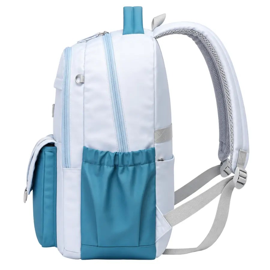 Sac à dos scolaire SUN EIGHT 90240 Gris/Bleu – Vue de face