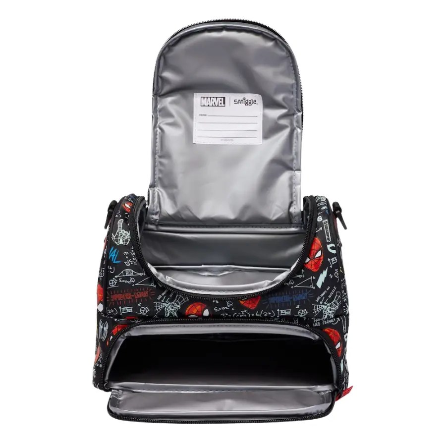 Lunch Bag Isotherme SMIGGLE Marvel Spider-Man – Noir – Sac à Goûter Enfant , vue de face