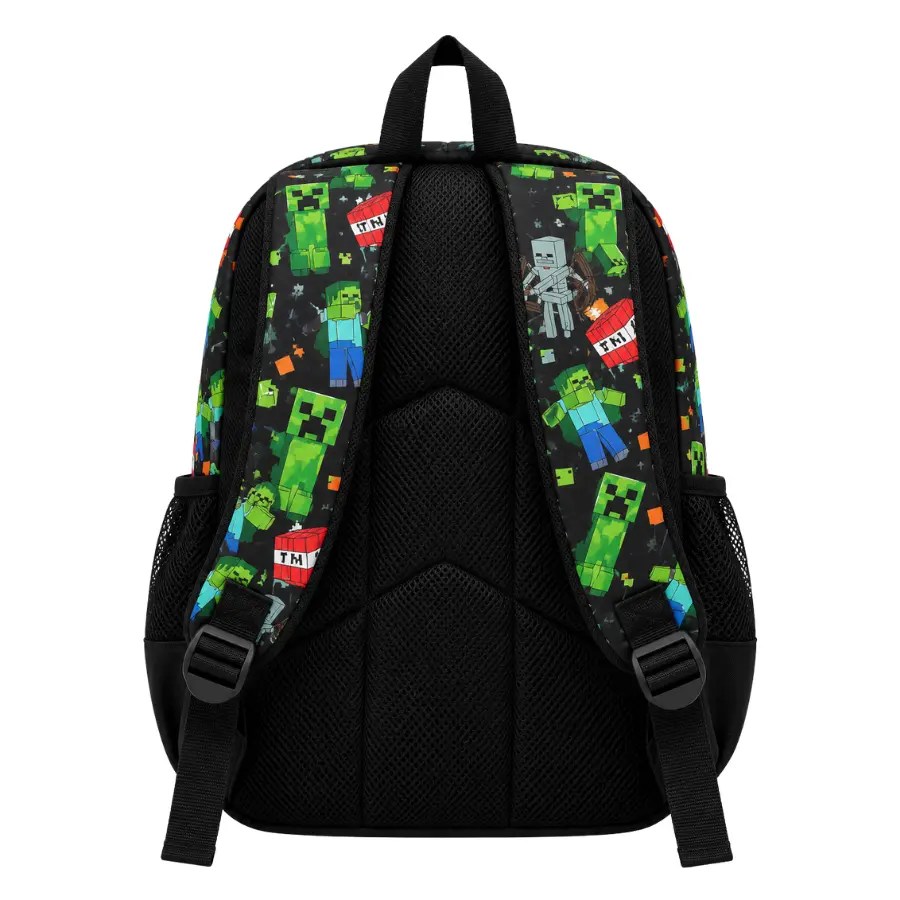 Sac à Dos Scolaire SMIGGLE Minecraft – Noir – Grande Section & CI