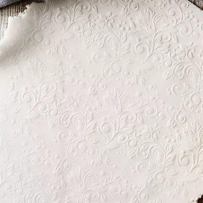 Embossed Paisley Pattern Wooden Rolling Pin Lakeland