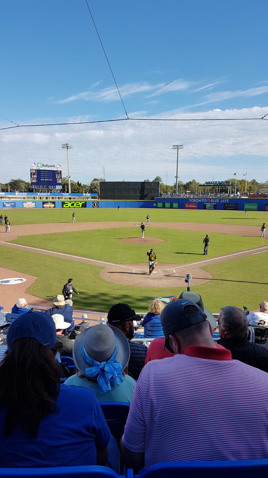 View from our seats