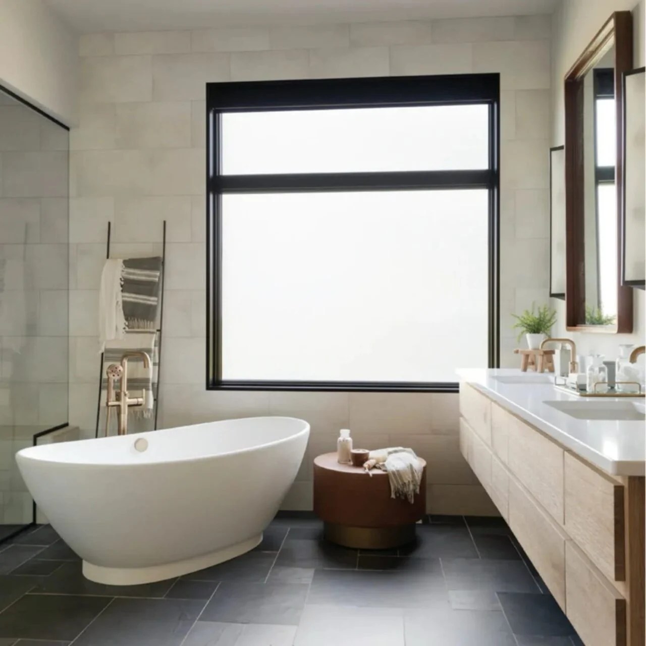 Bathroom window privacy ideas