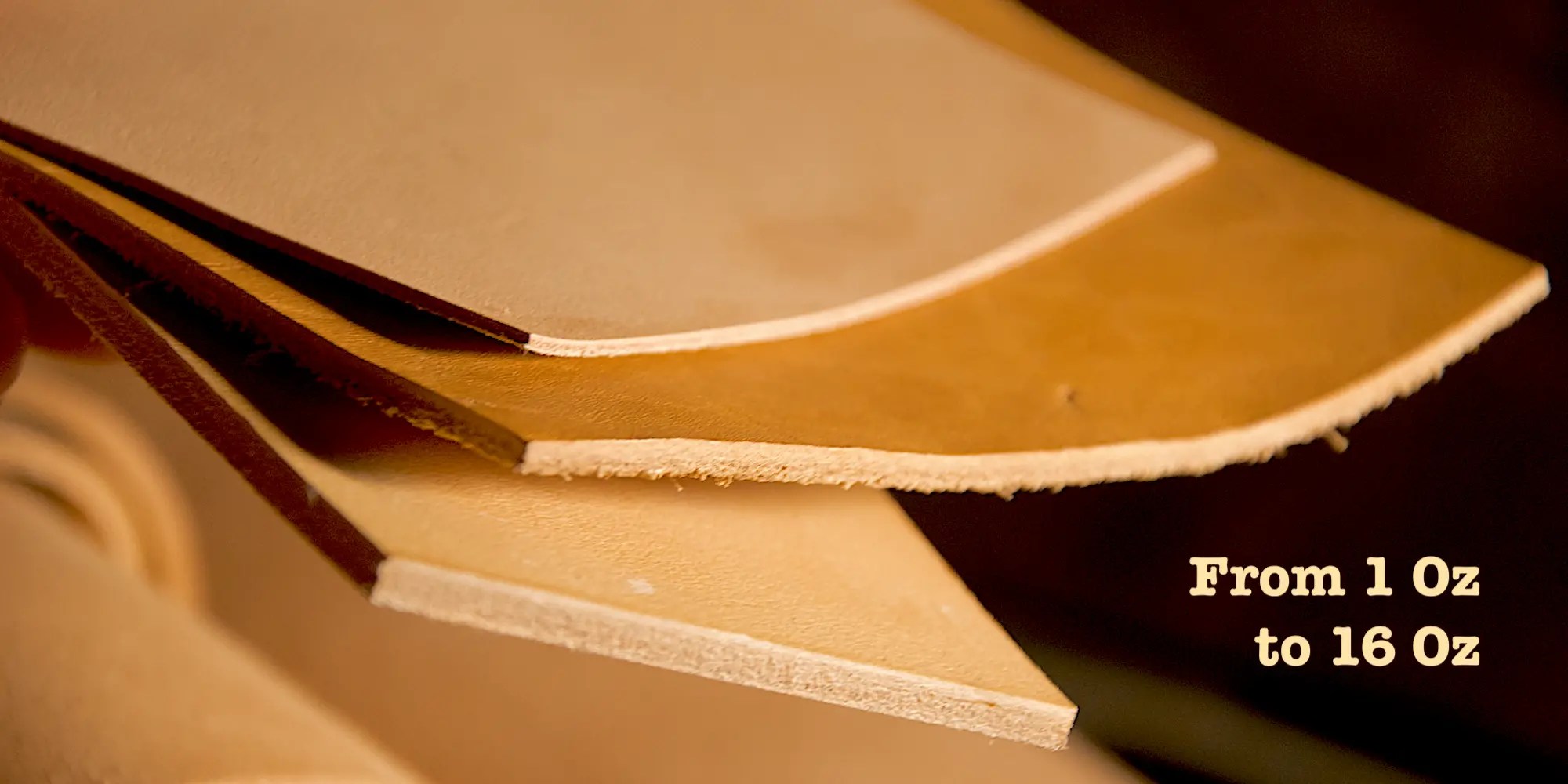 Vegetable tanned full grain leather thickness