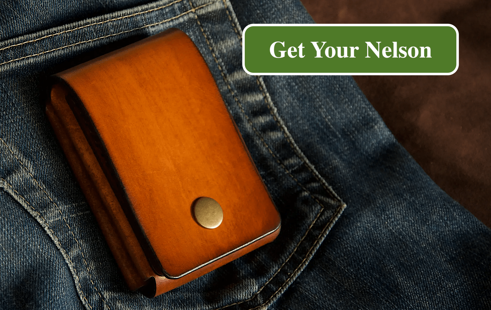 Unique mens leather wallet