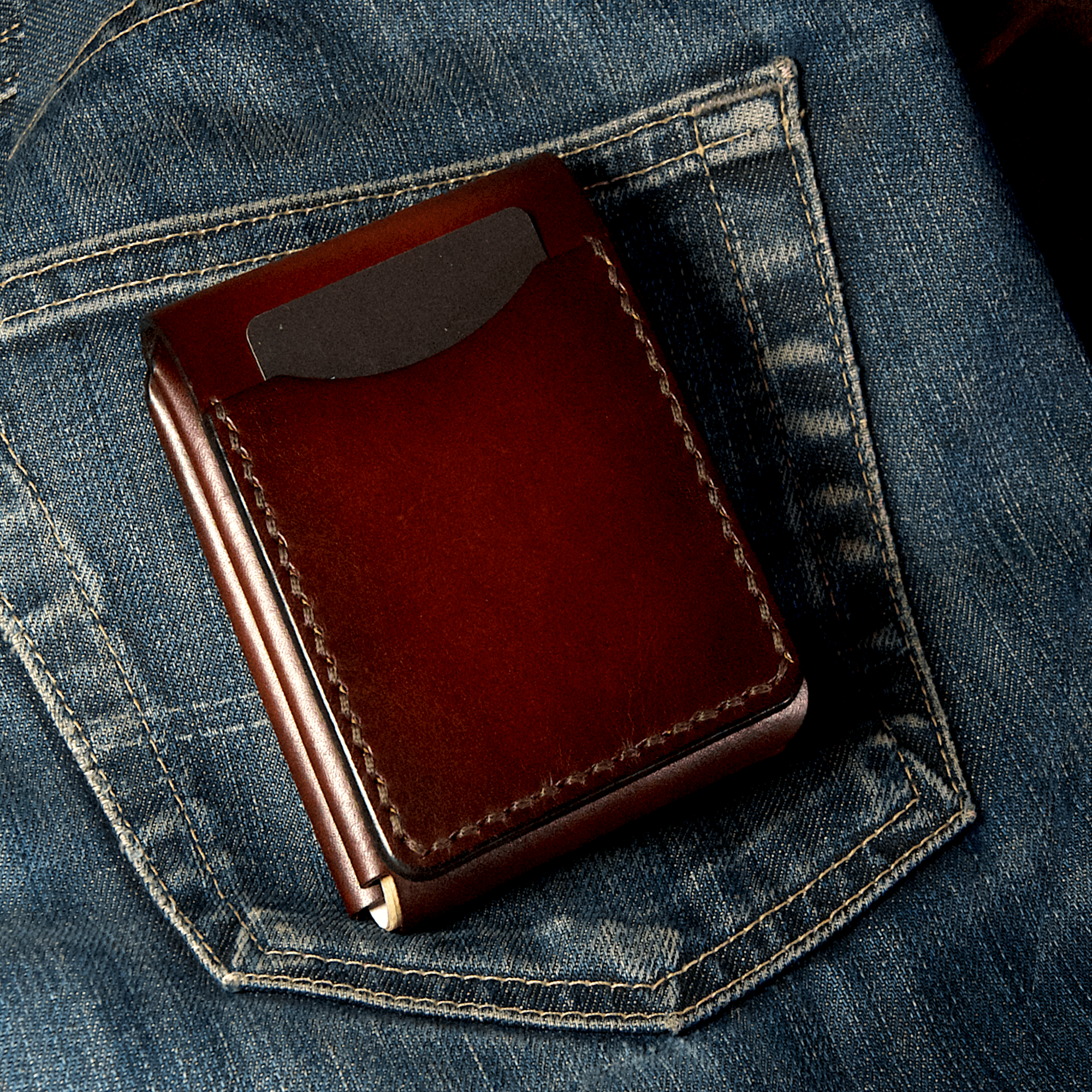 Compact and practical custom leather wallet