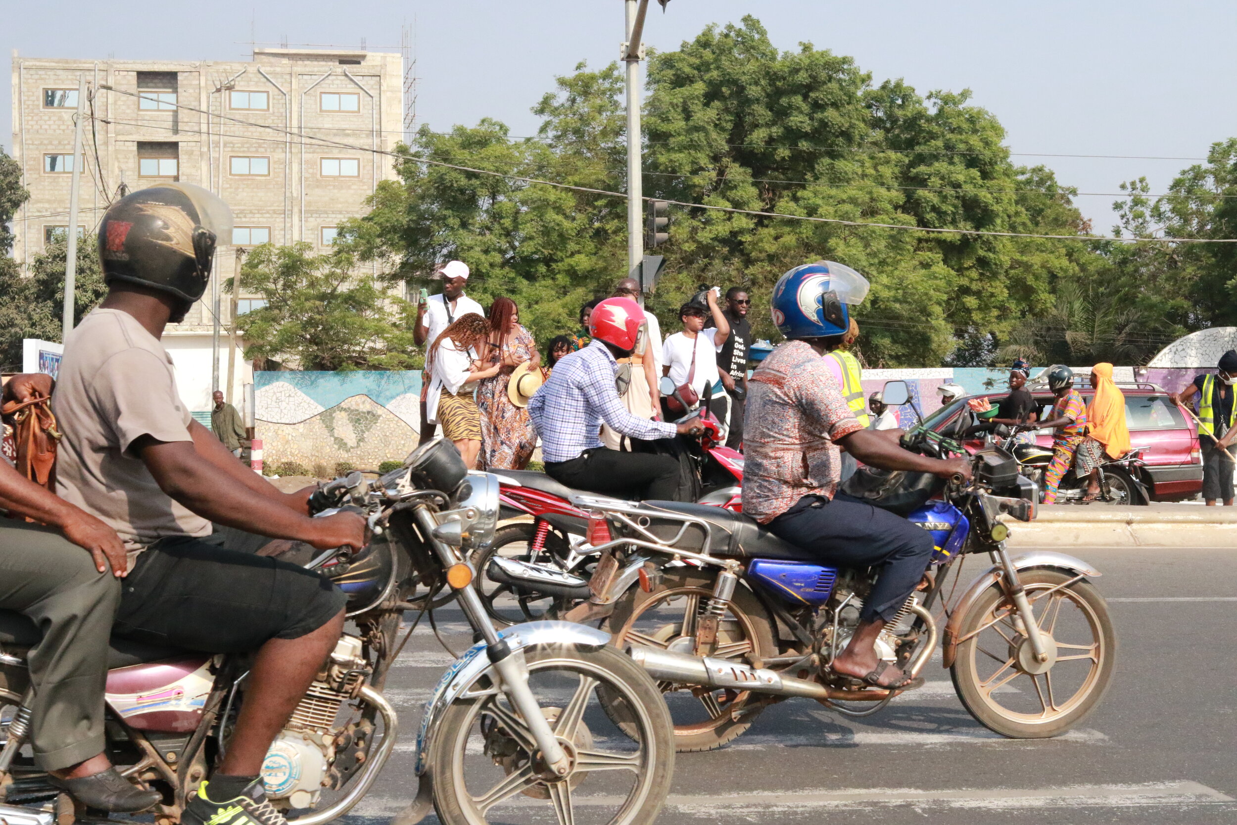 Conducteurs de taxi-moto à Lomé