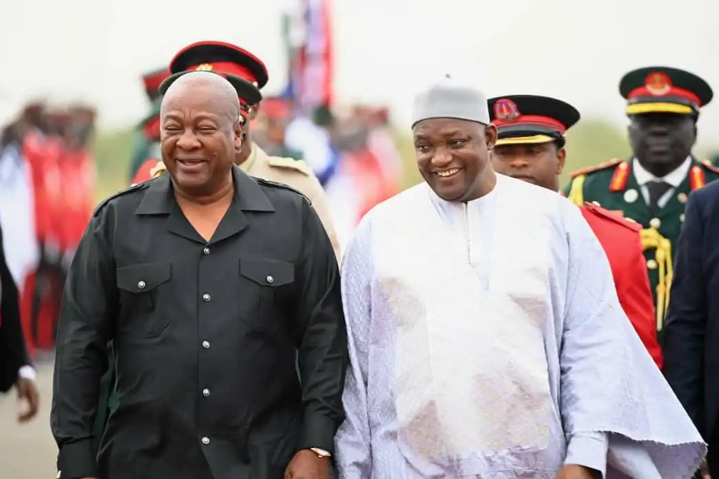 Adama Barrow et John Mahama