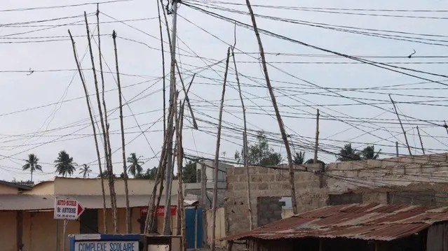 Des araignées dans les quartiers de lomé