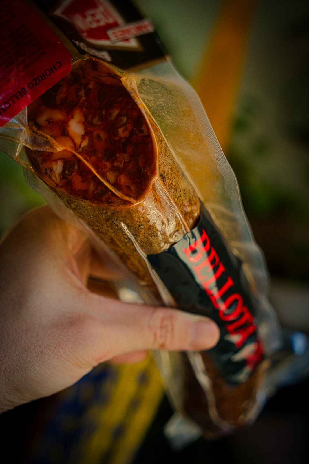 Chorizo iberisk svin av Bellota-kvalitet - Chorizo iberico de bellota) (500 gr)