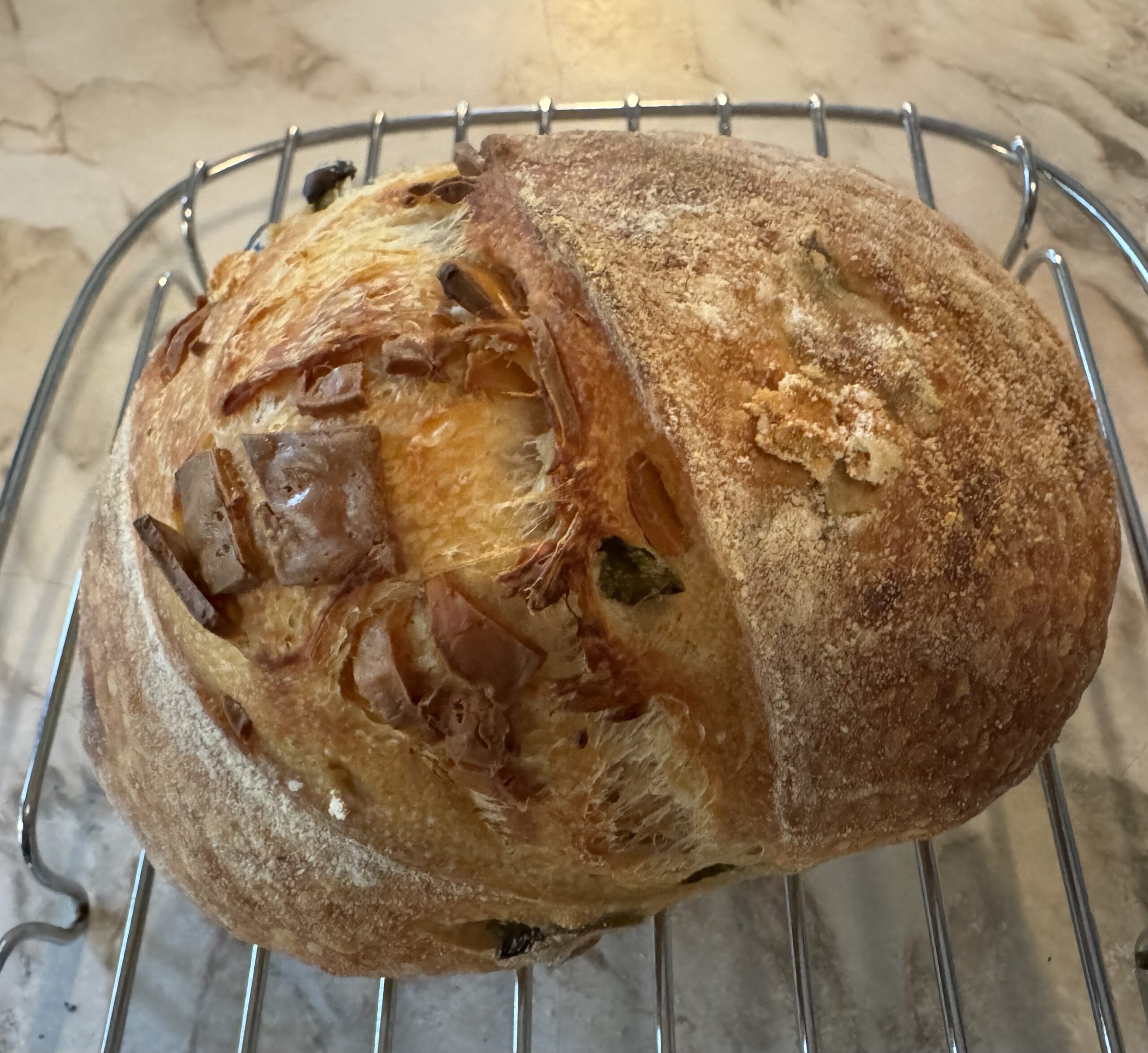 Small Jalapeno+Cheddar Sourdough Loaf
