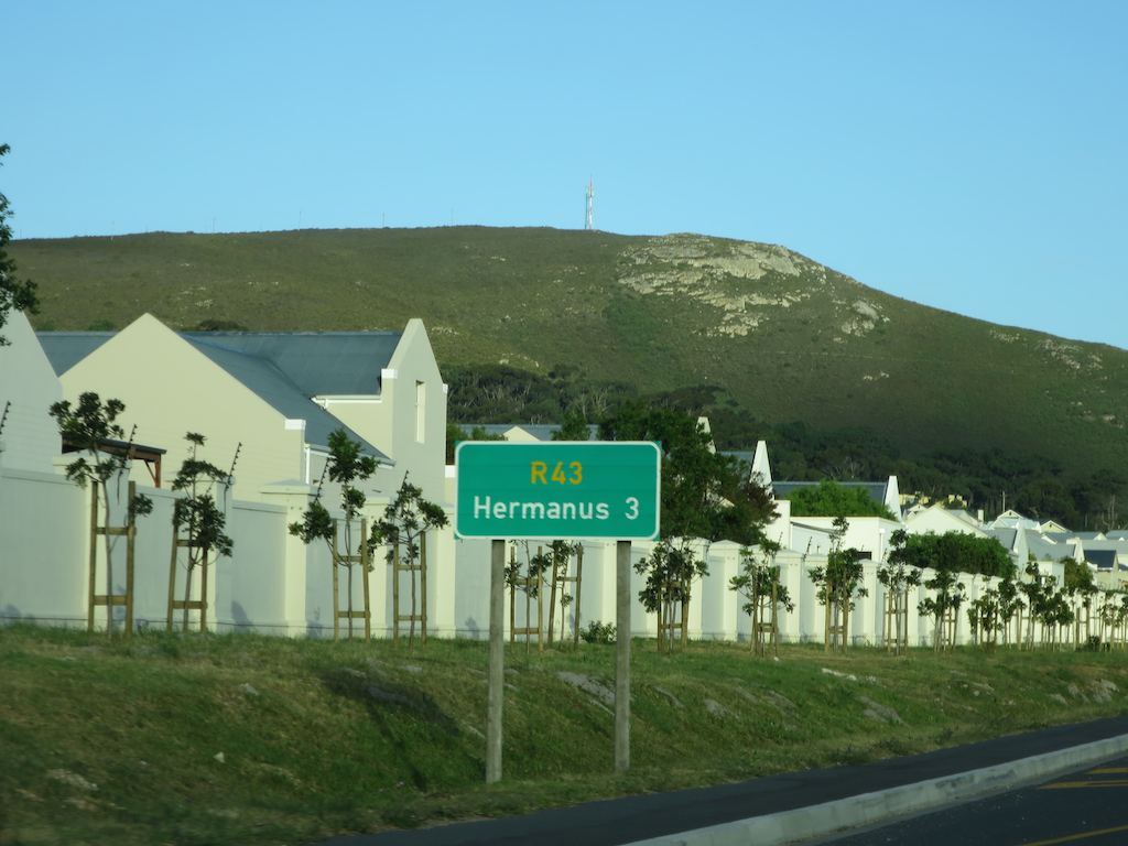 A welcome road sign after travelling 24 hours