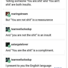 Cursing Confusion