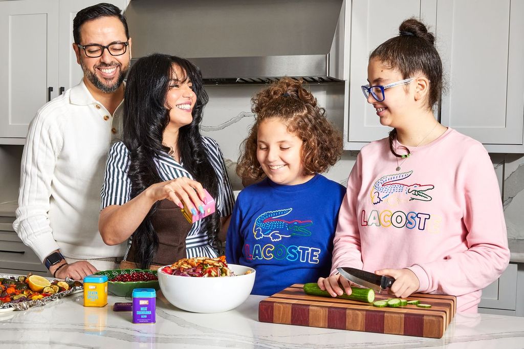 Cooking with family