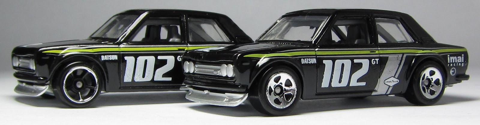 Hot Wheels variation alert: 2012 FTE2 Datsun Bluebird 510 with J5