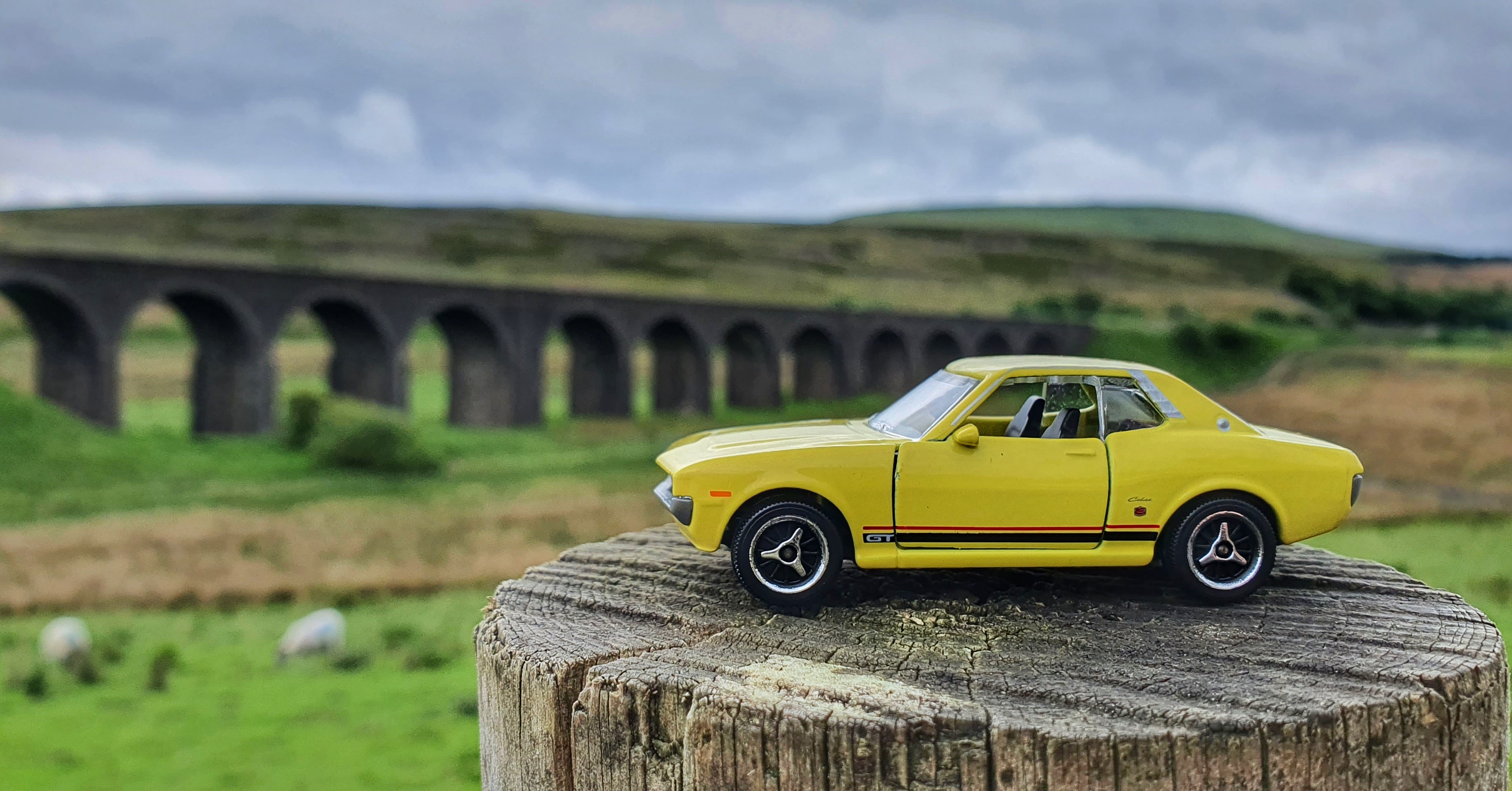 A countryside drive and a look at Majorette's Toyota Celica
