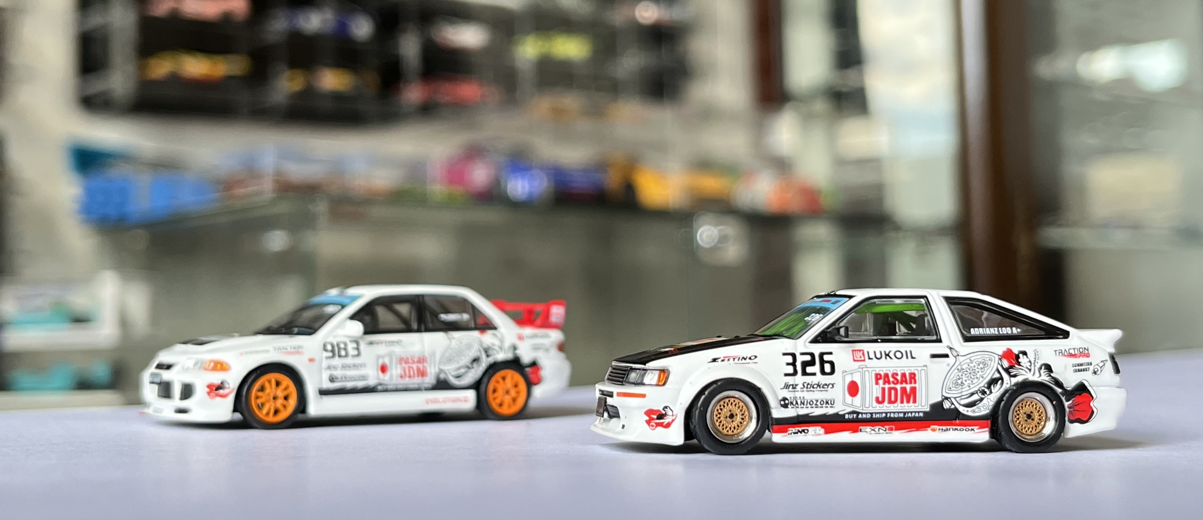 Some 1/64 改トヨタAE86 Levin Work CR01 TRD 風 関村 new versions of the