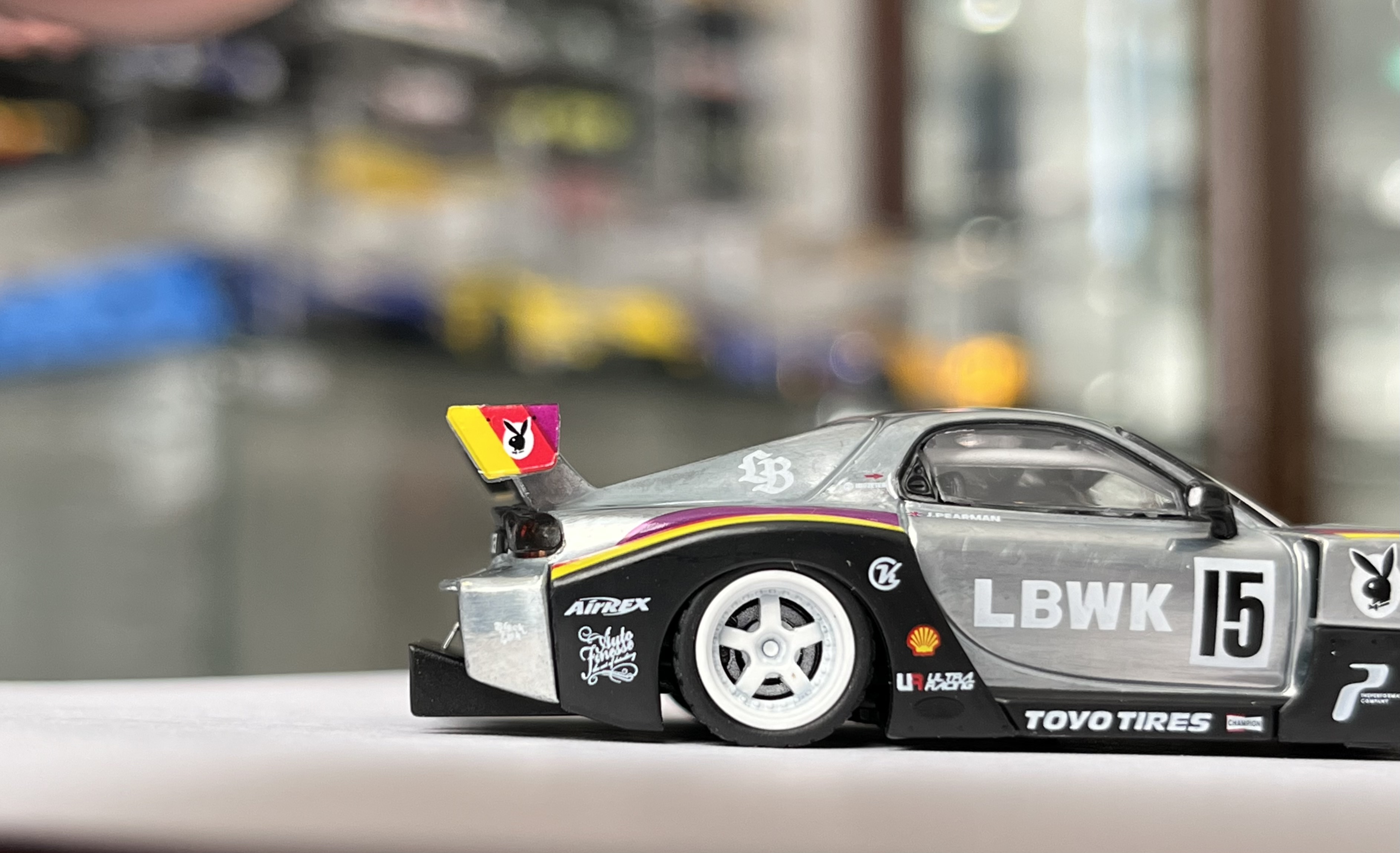 MINI GT MAZDA RX-7 　LBWK チェイス CHASE CAR 1/64 Mini GT Mazda RX-7 RX7 LB-Super Silhouette