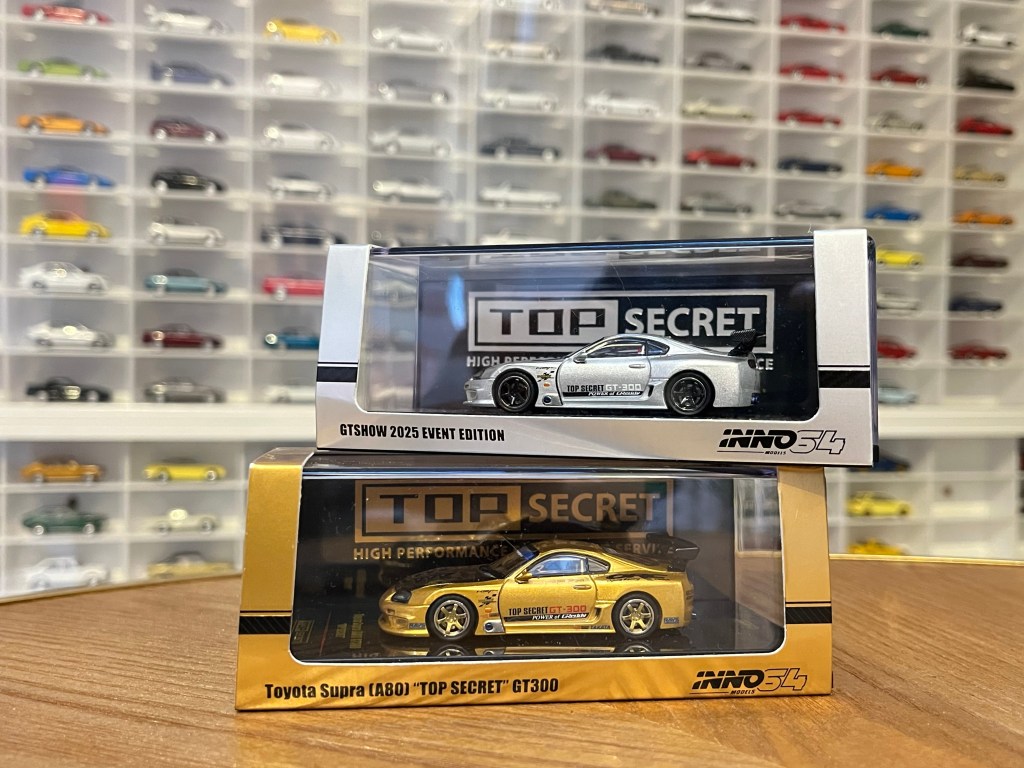 inno64 オートサロン限定 トヨタ スープラ TOPSECRET GT30 INNO64 TOYOTA SUPRA A80 TOP SECRET GT300 SILVER GTSHOW 2025