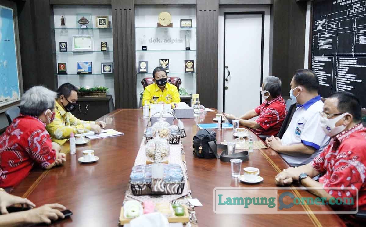 Gubernur Lampung Arinal Djunaidi menerima PSMTI Bandarlampung. Foto: Biro Adpim Pemprov Lampung