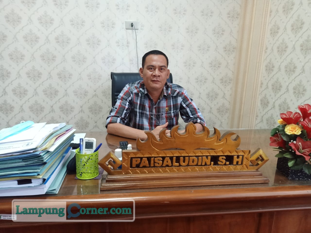 Ketua DPD PAN Pesawaran Paisaludin. Foto: Darmansyah Kiki