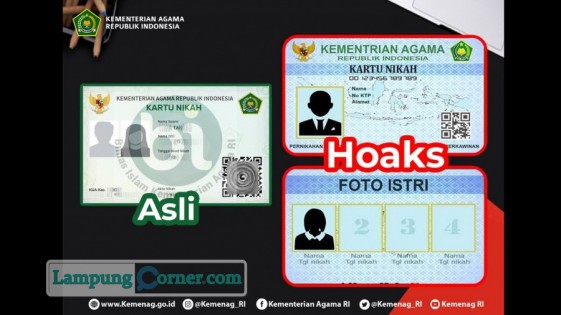 Kartu Nikah Digital hoaks. Foto: Kemenag RI
