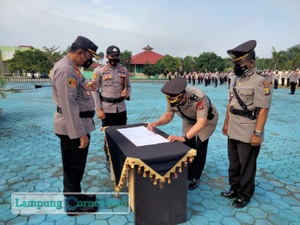Sertijab Kabagren Polres Mesuji. Foto: Humas